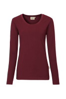 HAKRO Damen Longsleeve MIKRALINAR®, weinrot
