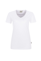 HAKRO Damen V-Shirt MIKRALINAR®, weiss
