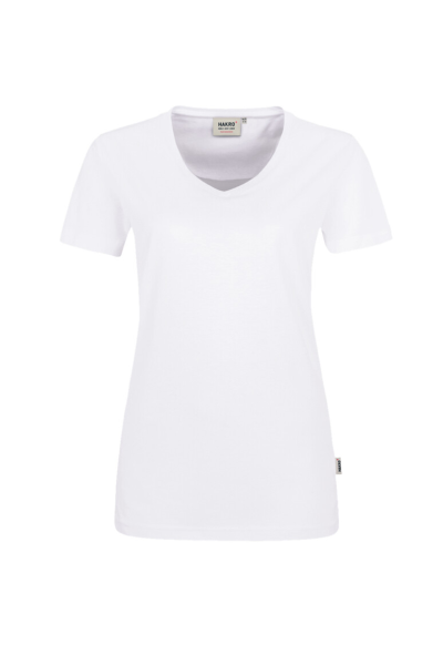 HAKRO Damen V-Shirt MIKRALINAR®, weiss