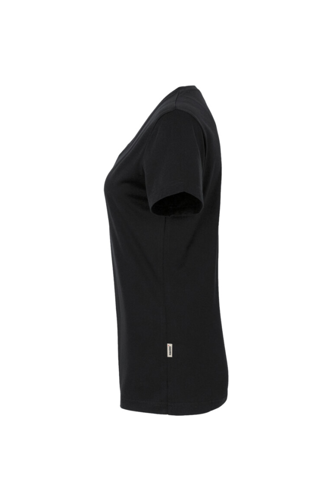 HAKRO Damen V-Shirt MIKRALINAR®, schwarz