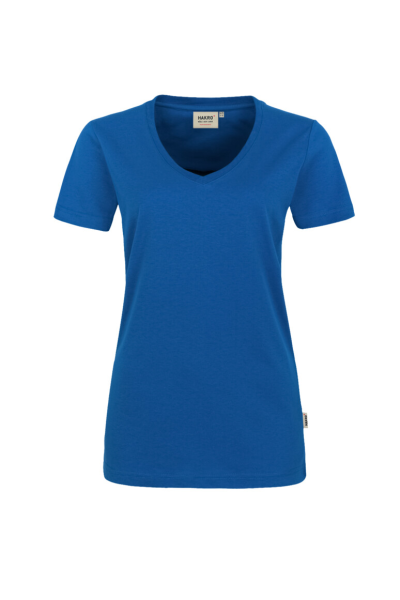 HAKRO Damen V-Shirt MIKRALINAR®, royalblau