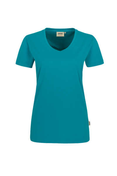 HAKRO Damen V-Shirt MIKRALINAR®, smaragd