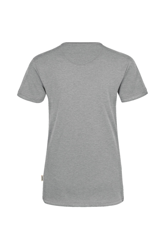 HAKRO Damen V-Shirt MIKRALINAR®, grau meliert