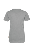 HAKRO Damen V-Shirt MIKRALINAR®, grau meliert