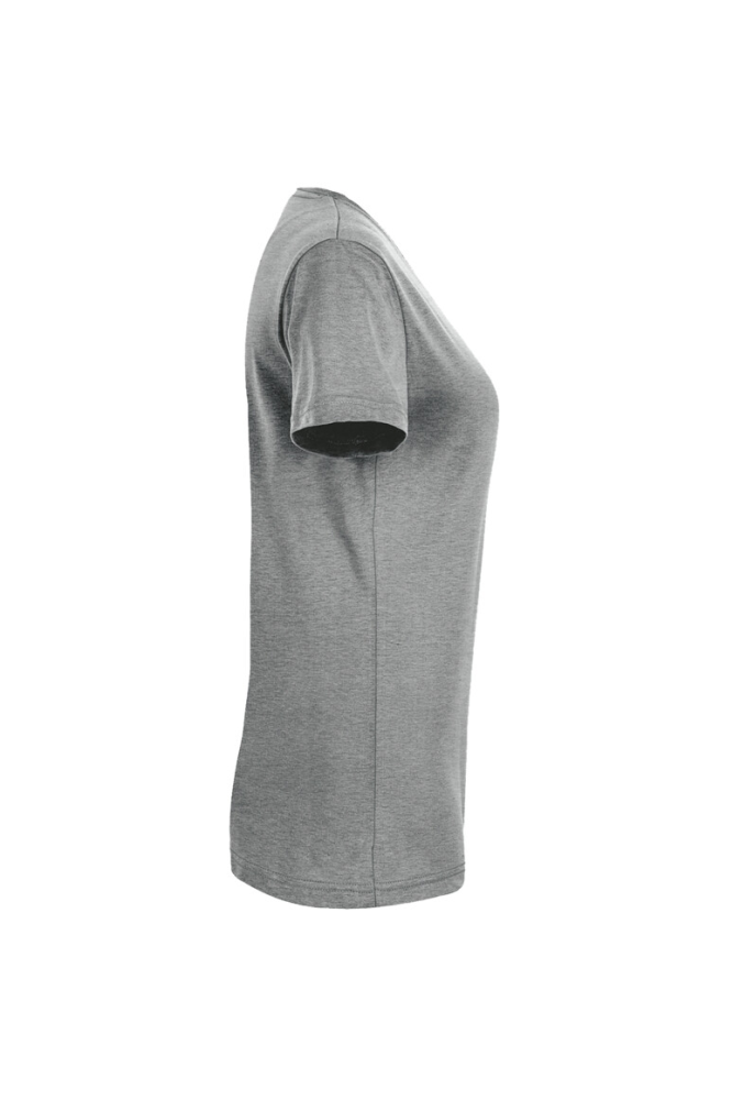HAKRO Damen V-Shirt MIKRALINAR®, grau meliert