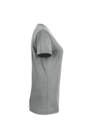 HAKRO Damen V-Shirt MIKRALINAR®, grau meliert