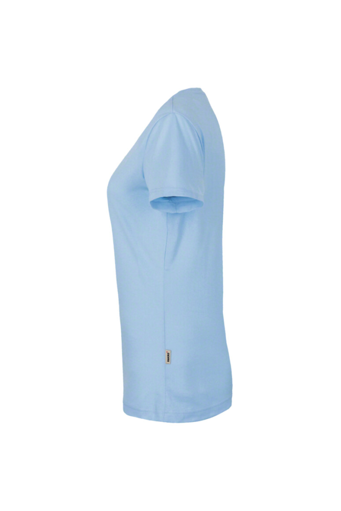 HAKRO Damen V-Shirt MIKRALINAR®, eisblau, XL