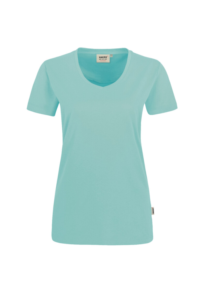 HAKRO Damen V-Shirt MIKRALINAR®, eisgrün