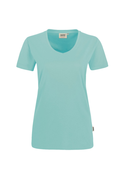 HAKRO Damen V-Shirt MIKRALINAR®, eisgrün