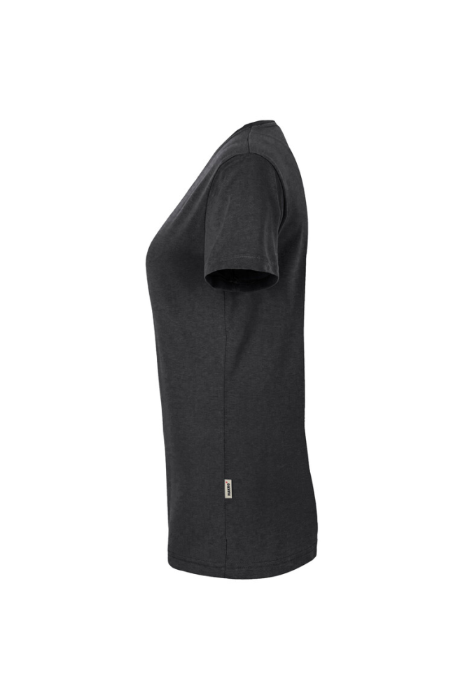 HAKRO Damen V-Shirt MIKRALINAR®, karbongrau