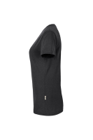 HAKRO Damen V-Shirt MIKRALINAR®, karbongrau