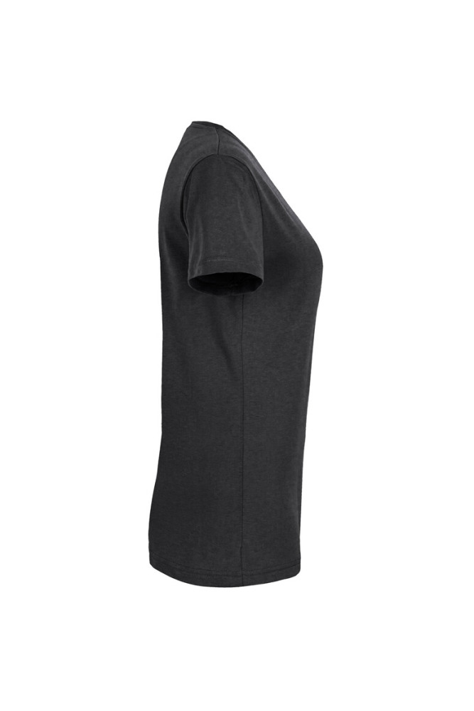 HAKRO Damen V-Shirt MIKRALINAR®, karbongrau