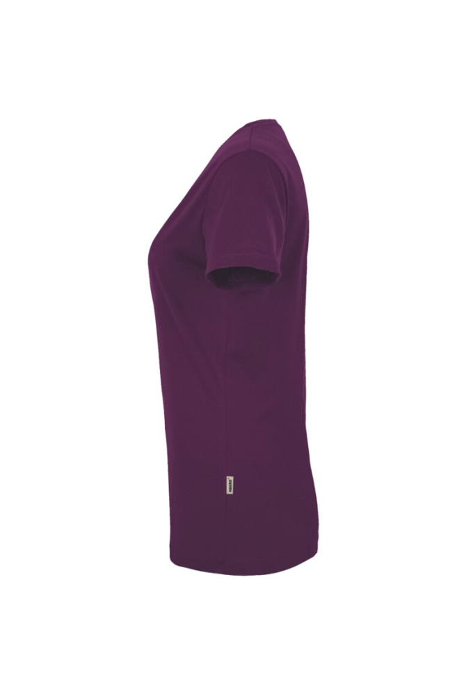 HAKRO Damen V-Shirt MIKRALINAR®, aubergine