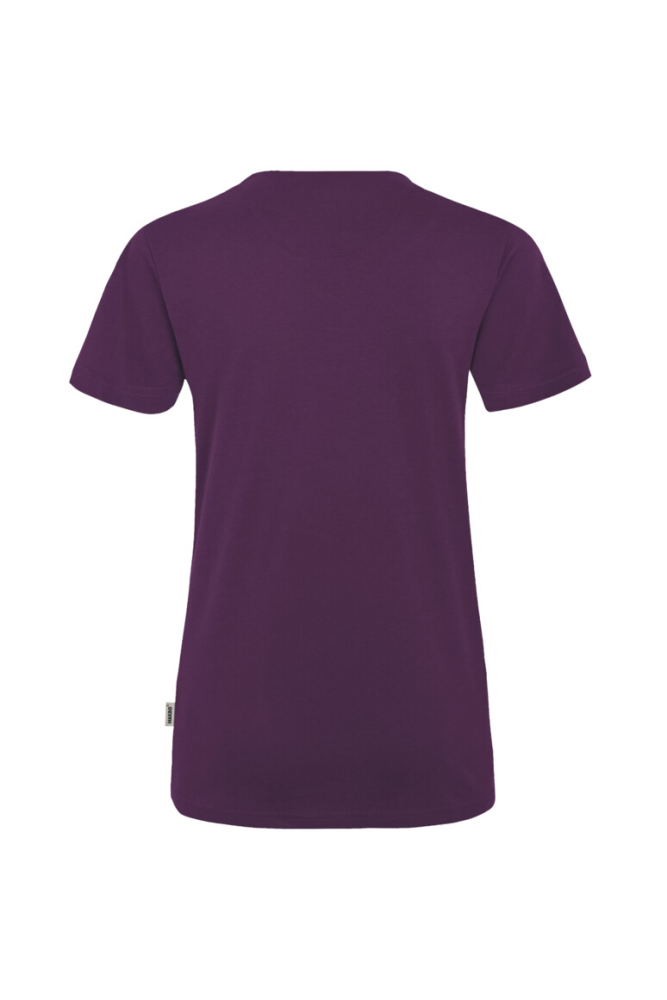 HAKRO Damen V-Shirt MIKRALINAR®, aubergine