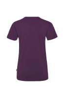 HAKRO Damen V-Shirt MIKRALINAR®, aubergine