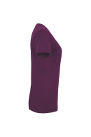 HAKRO Damen V-Shirt MIKRALINAR®, aubergine