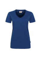 HAKRO Damen V-Shirt MIKRALINAR®, ultramarinblau, S