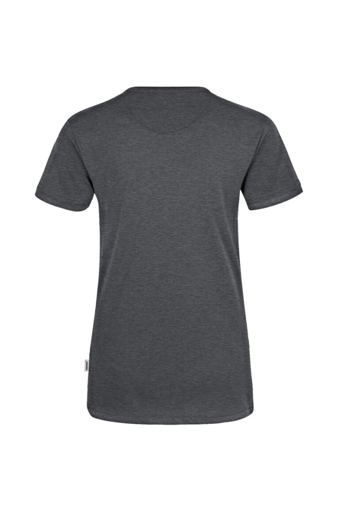 HAKRO Damen V-Shirt MIKRALINAR®, anthrazit meliert, XS
