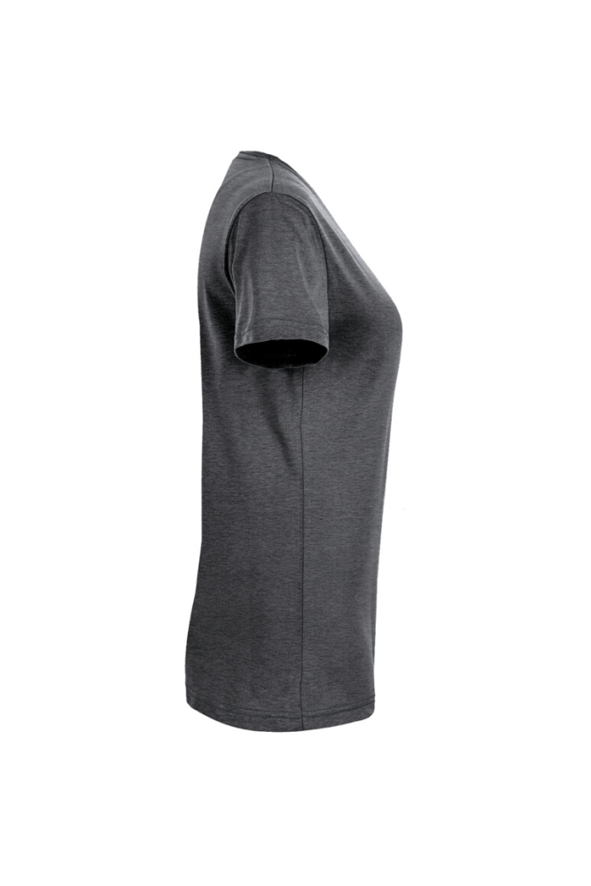 HAKRO Damen V-Shirt MIKRALINAR®, anthrazit meliert, XS