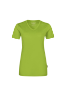 HAKRO Damen V-Shirt COOLMAX®, kiwi, XS