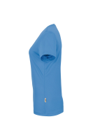 HAKRO Damen V-Shirt COOLMAX®, malibublau, XS
