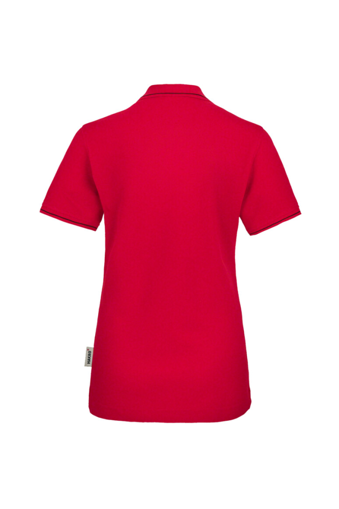 HAKRO Damen Poloshirt Casual, rot/schwarz