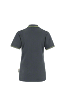 HAKRO Damen Poloshirt Casual, anthrazit/kiwi