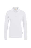 HAKRO Damen Longsleeve-Poloshirt MIKRALINAR®, weiss