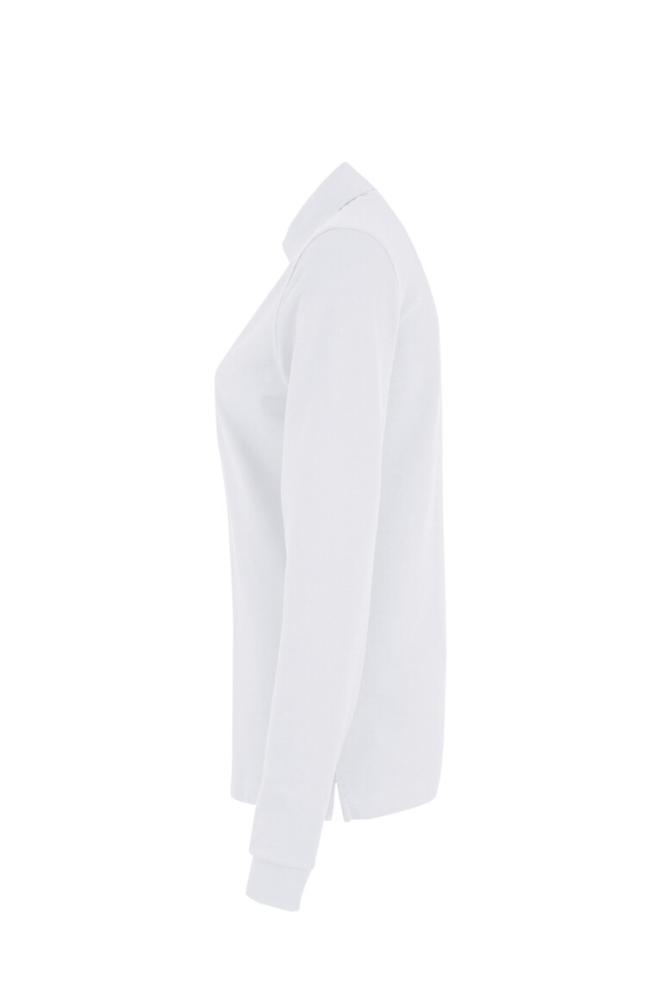 HAKRO Damen Longsleeve-Poloshirt MIKRALINAR®, weiss