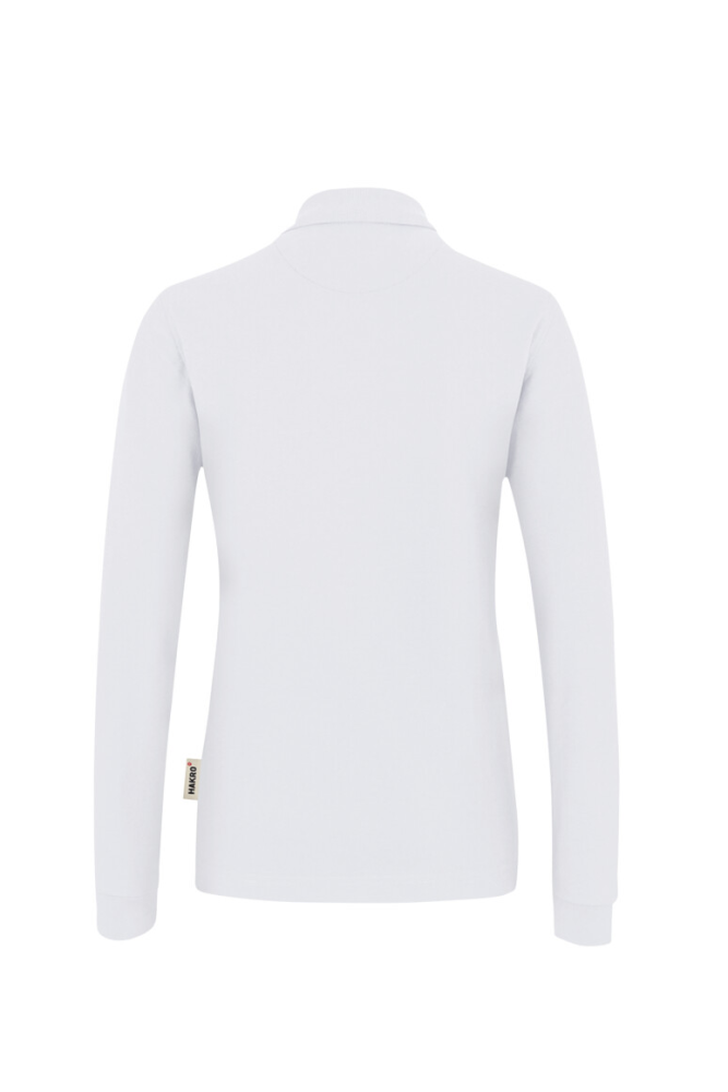 HAKRO Damen Longsleeve-Poloshirt MIKRALINAR®, weiss