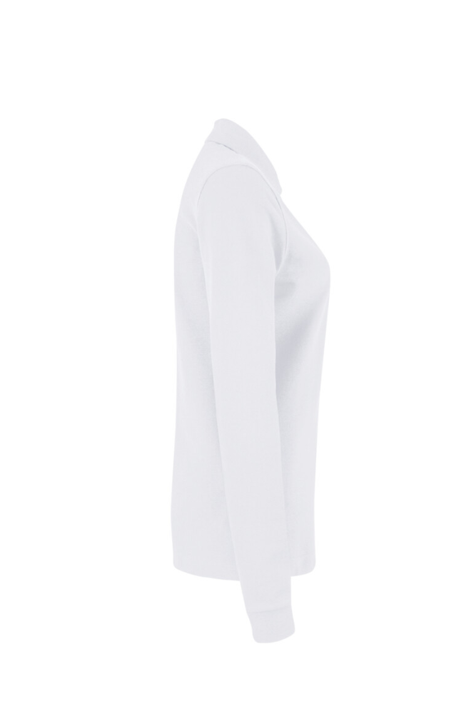 HAKRO Damen Longsleeve-Poloshirt MIKRALINAR®, weiss