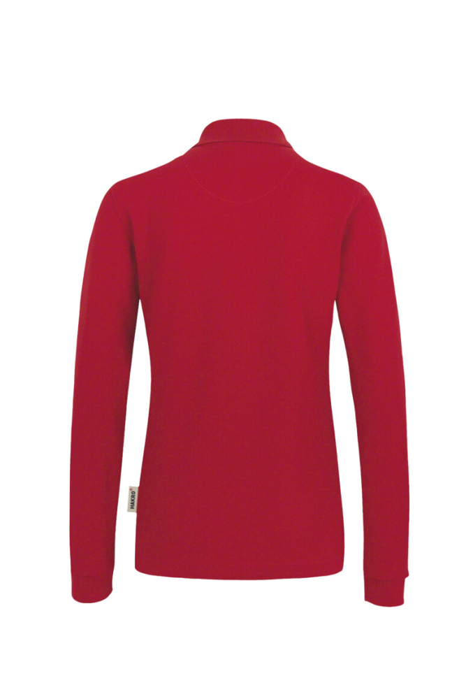 HAKRO Damen Longsleeve-Poloshirt MIKRALINAR®, rot