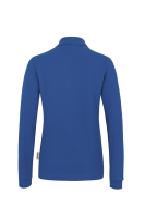 HAKRO Damen Longsleeve-Poloshirt MIKRALINAR®, royalblau