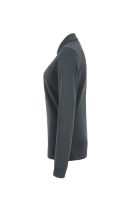 HAKRO Damen Longsleeve-Poloshirt MIKRALINAR®, anthrazit