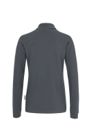 HAKRO Damen Longsleeve-Poloshirt MIKRALINAR®, anthrazit