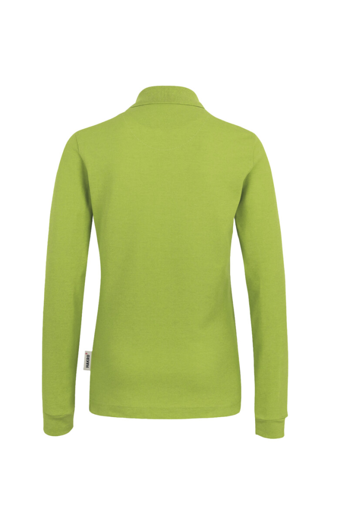 HAKRO Damen Longsleeve-Poloshirt MIKRALINAR®, kiwi