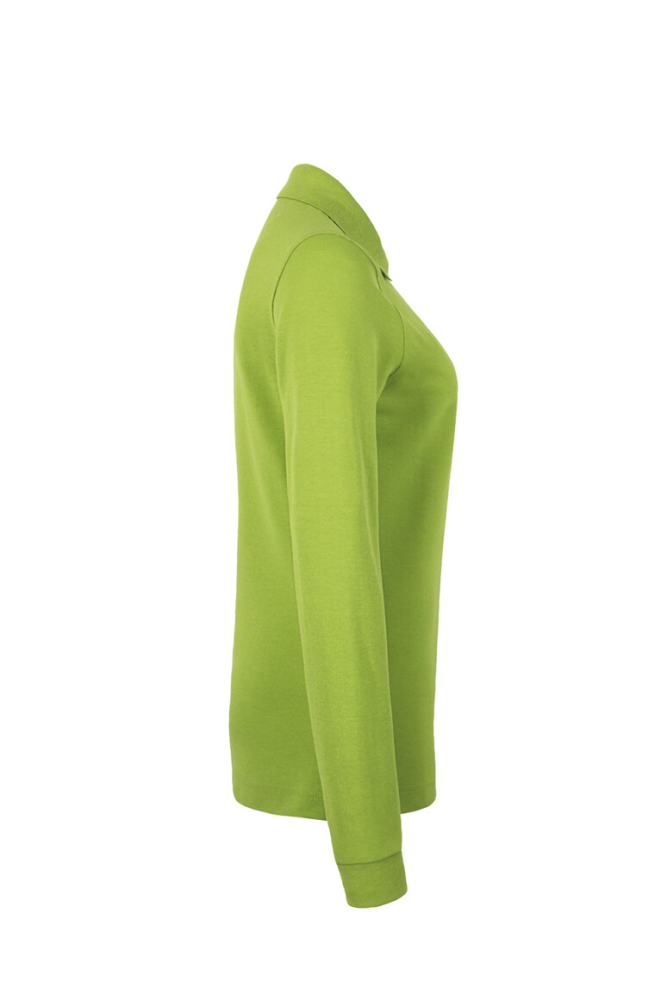 HAKRO Damen Longsleeve-Poloshirt MIKRALINAR®, kiwi