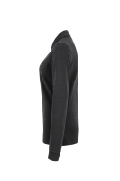 HAKRO Damen Longsleeve-Poloshirt MIKRALINAR®, karbongrau