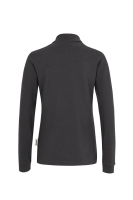 HAKRO Damen Longsleeve-Poloshirt MIKRALINAR®, karbongrau