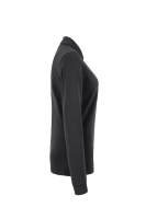 HAKRO Damen Longsleeve-Poloshirt MIKRALINAR®, karbongrau