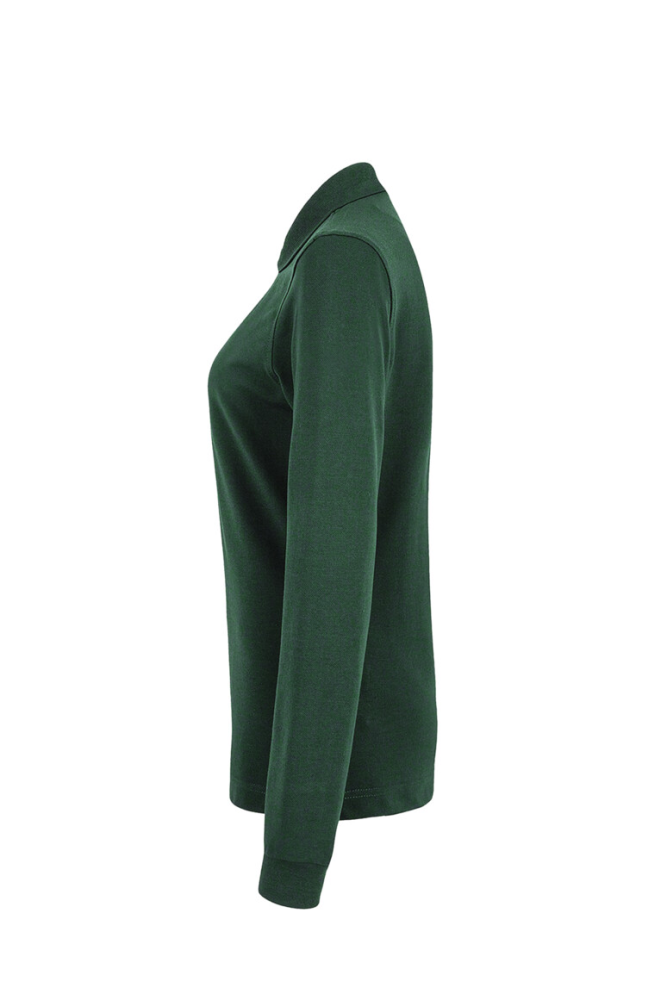 HAKRO Damen Longsleeve-Poloshirt MIKRALINAR®, tanne