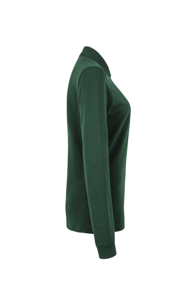 HAKRO Damen Longsleeve-Poloshirt MIKRALINAR®, tanne