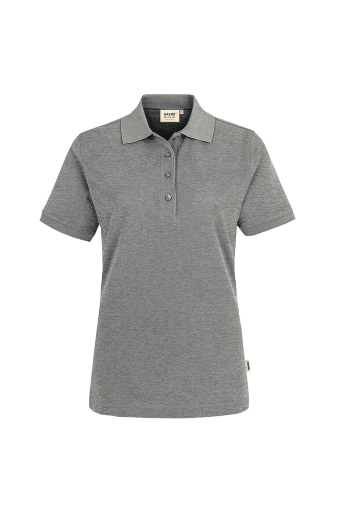 HAKRO Damen Poloshirt MIKRALINAR®, grau meliert