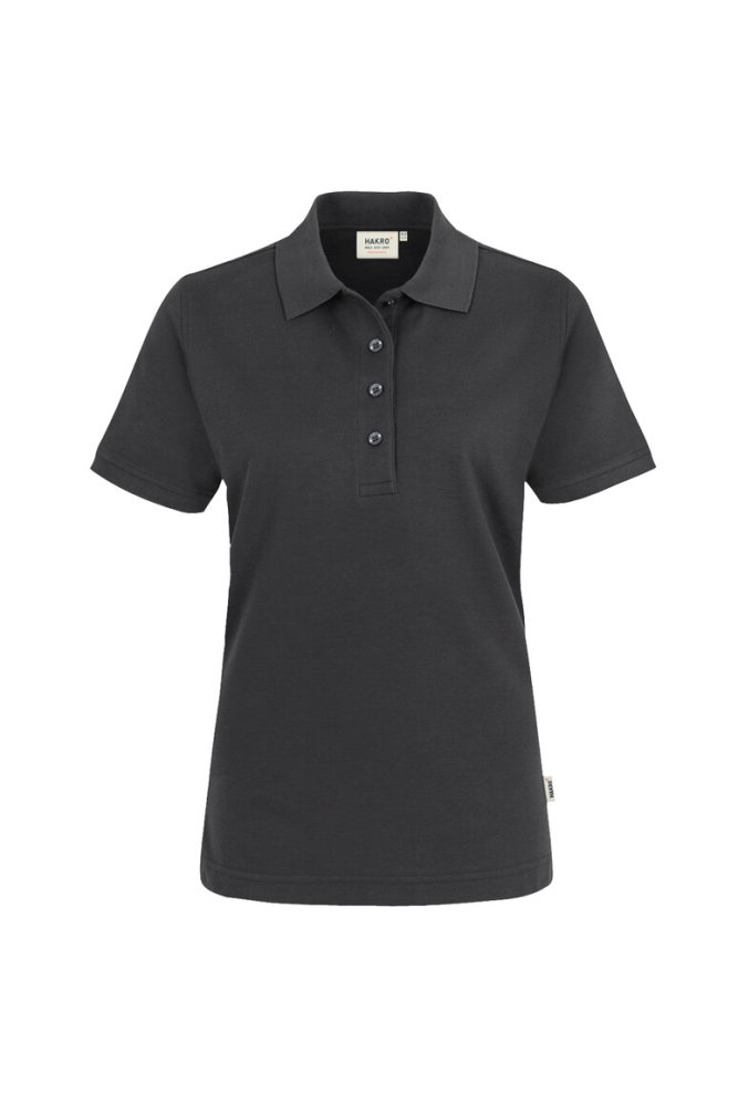 HAKRO Damen Poloshirt MIKRALINAR®, karbongrau, XL