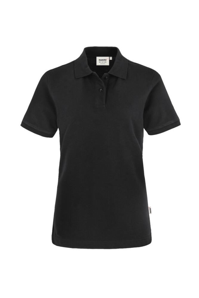 HAKRO Damen Poloshirt Top, schwarz, XL