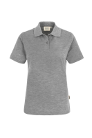HAKRO Damen Poloshirt Top, grau meliert, XS