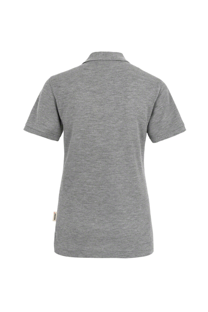 HAKRO Damen Poloshirt Top, grau meliert, XS