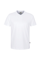 HAKRO V-Shirt Classic, weiß, XL