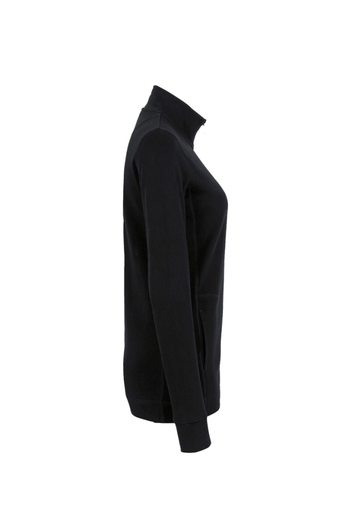 HAKRO Damen Interlockjacke, schwarz