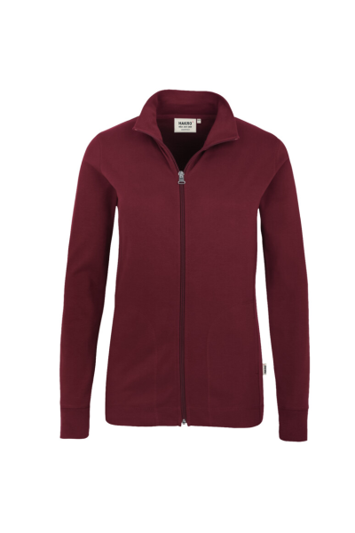HAKRO Damen Interlockjacke, weinrot
